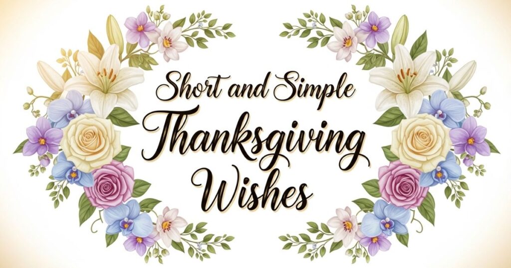 Short and Simple Thanksgiving Wishes