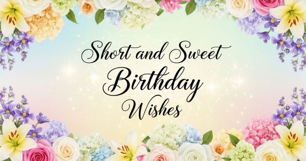 Short and Sweet 50th Birthday Wishes