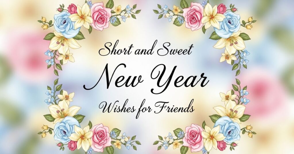 Short and Sweet New Year Wishes for Friends