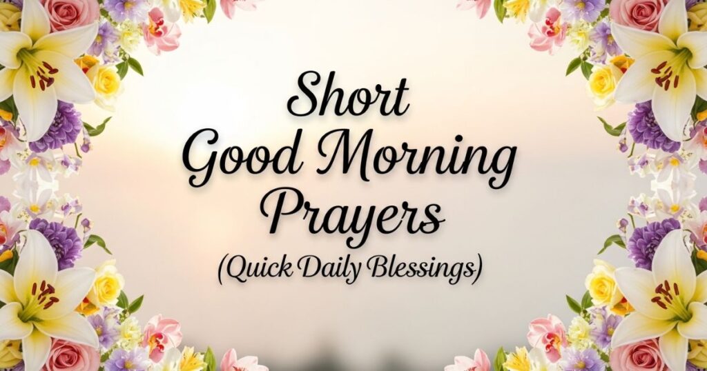 Short Good Morning Prayers (Quick Daily Blessings)