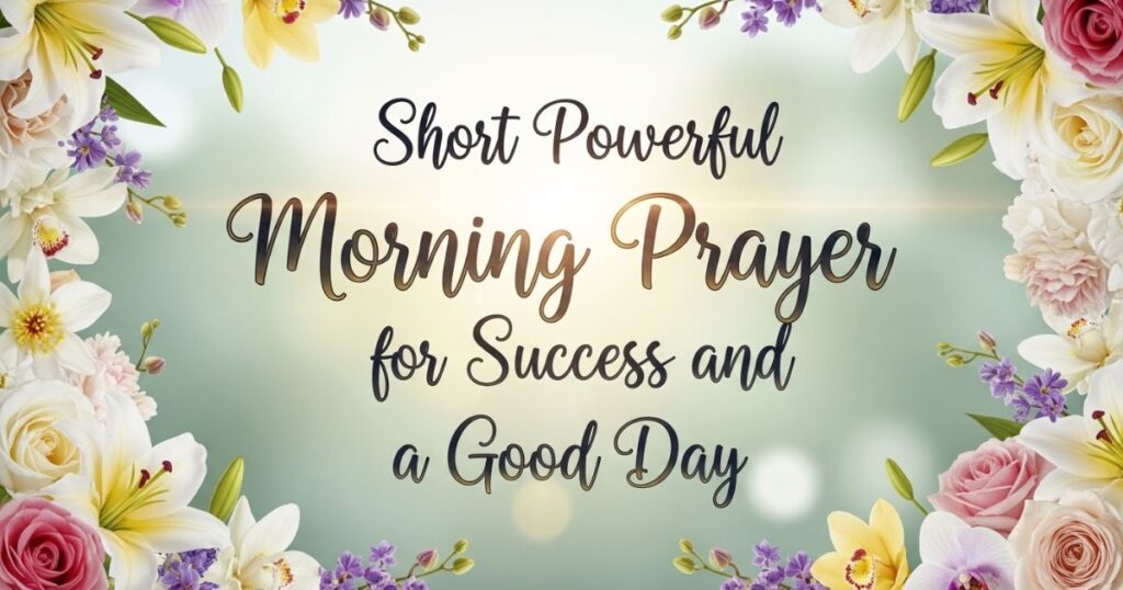 Short Powerful Morning Prayer for Success and a Good Day