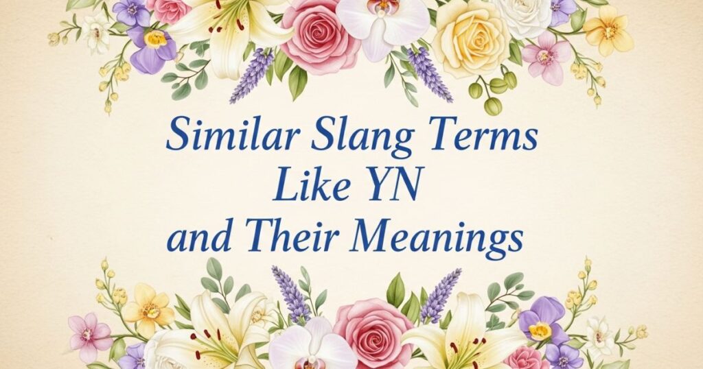 Similar Slang Terms Like YN and Their Meanings