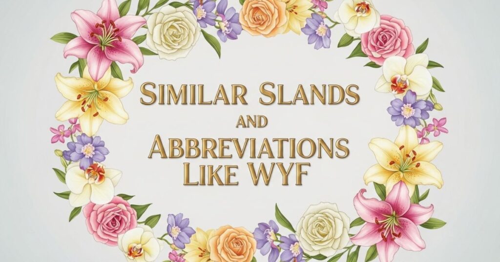 Similar Slang Words and Abbreviations Like WYF