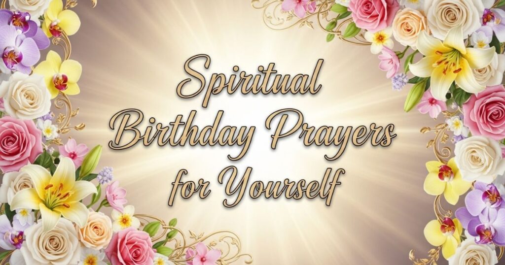 Spiritual Birthday Prayers for Yourself