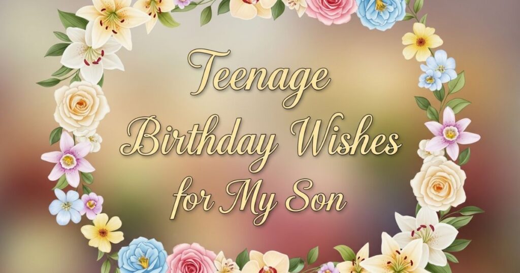 Teenage Birthday Wishes for My Son