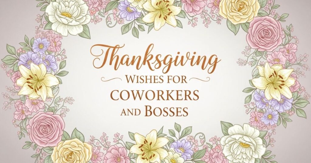 Thanksgiving Wishes for Coworkers and Bosses