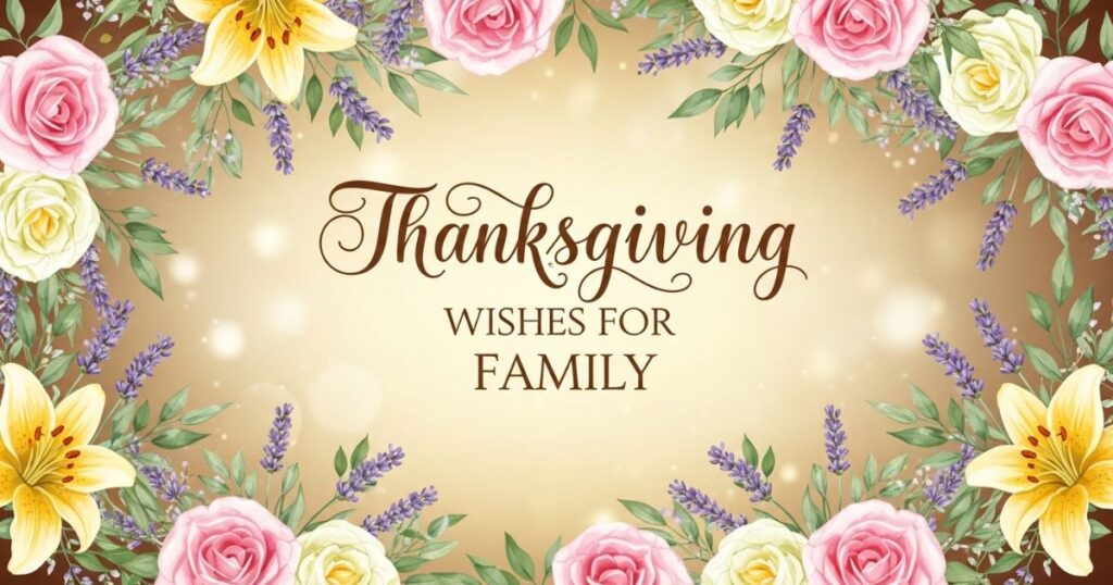 Thanksgiving Wishes for Family