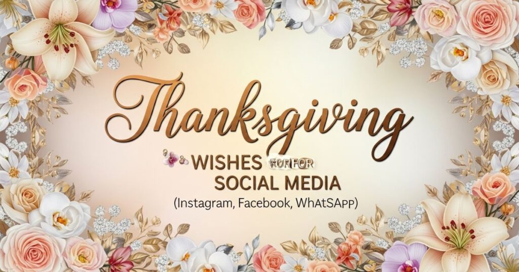 Thanksgiving Wishes for Social Media (Instagram, Facebook, WhatsApp)