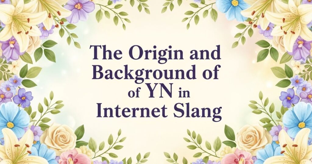 The Origin and Background of YN in Internet Slang