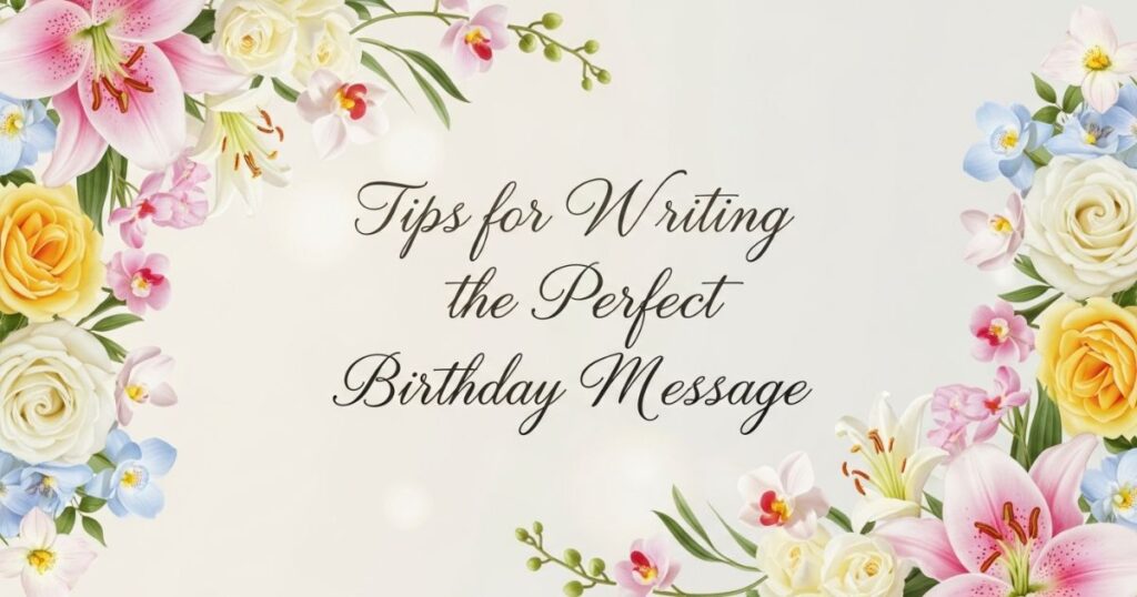 Tips for Writing the Perfect Birthday Message
