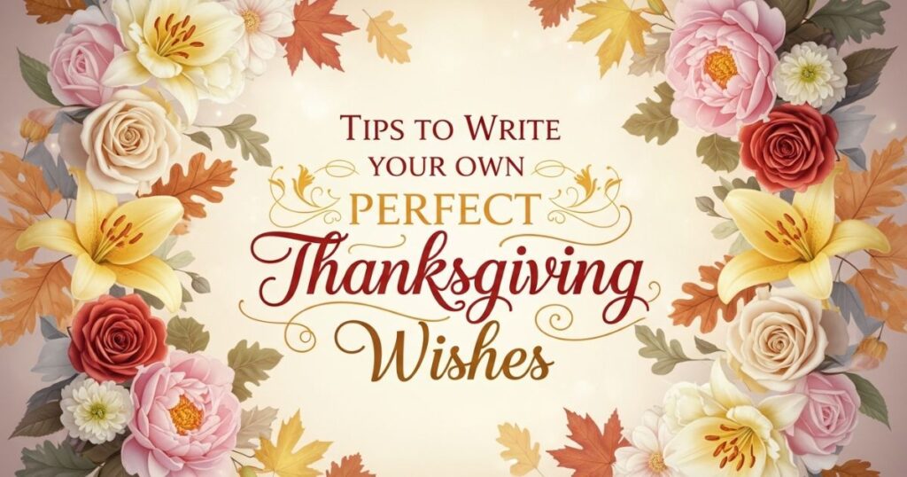 Tips to Write Your Own Perfect Thanksgiving Wishes