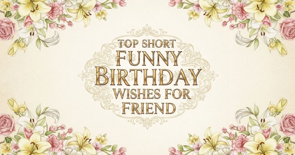 Top Short Funny Birthday Wishes for Friend