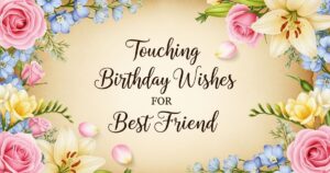 touching birthday wishes for best friend