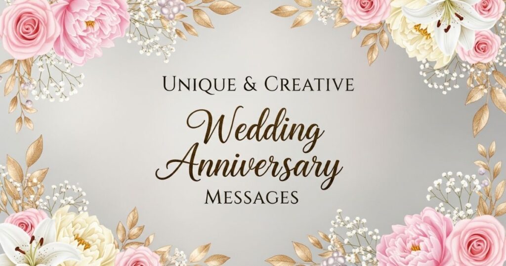 Unique & Creative Wedding Anniversary Messages