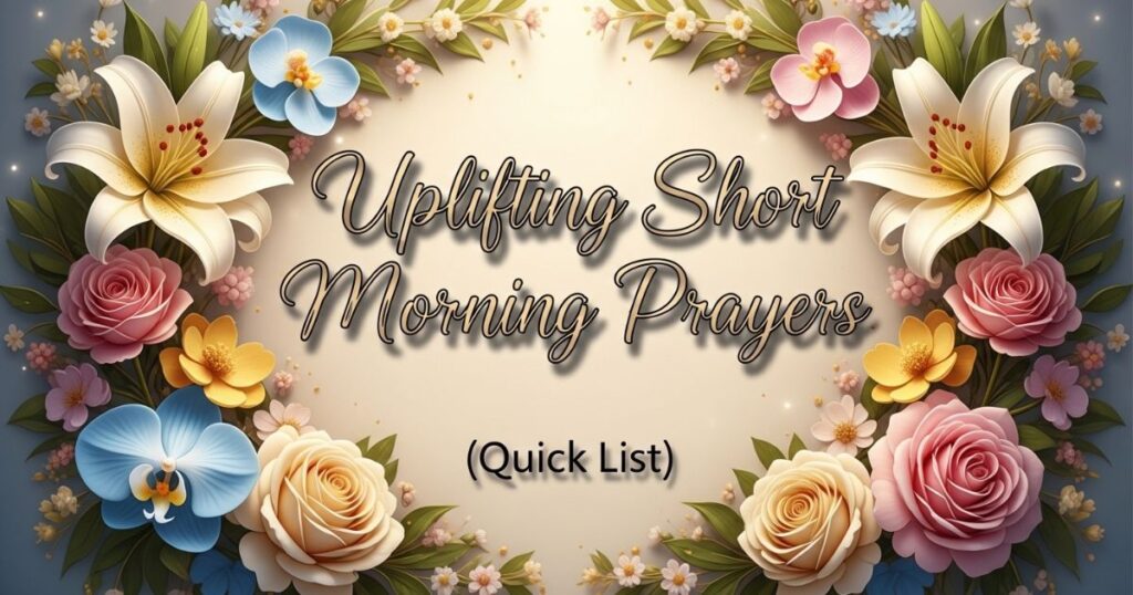 Uplifting Short Morning Prayers (Quick List)