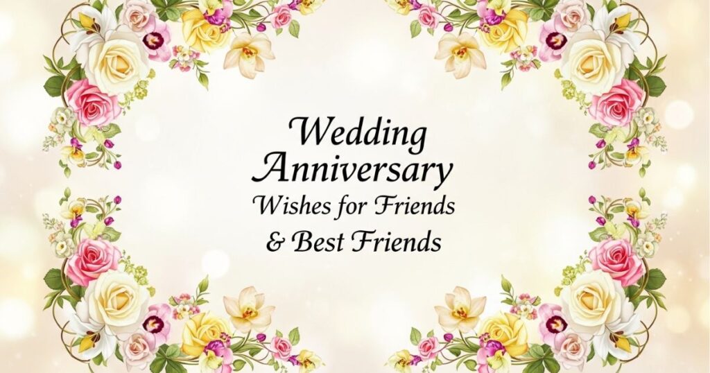 Wedding Anniversary Wishes for Friends & Best Friends