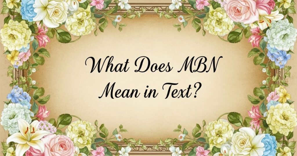 What Does MBN Mean in Text?