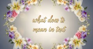 what does ts mean in text