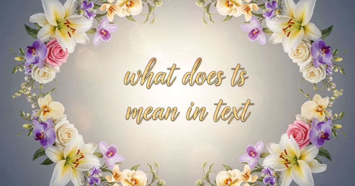 what does ts mean in text