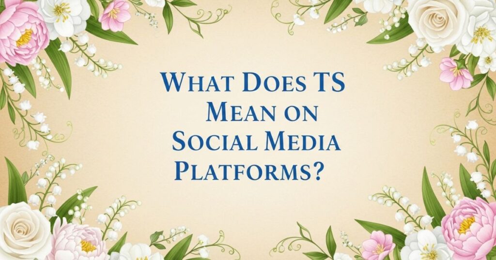 What Does TS Mean on Social Media Platforms?