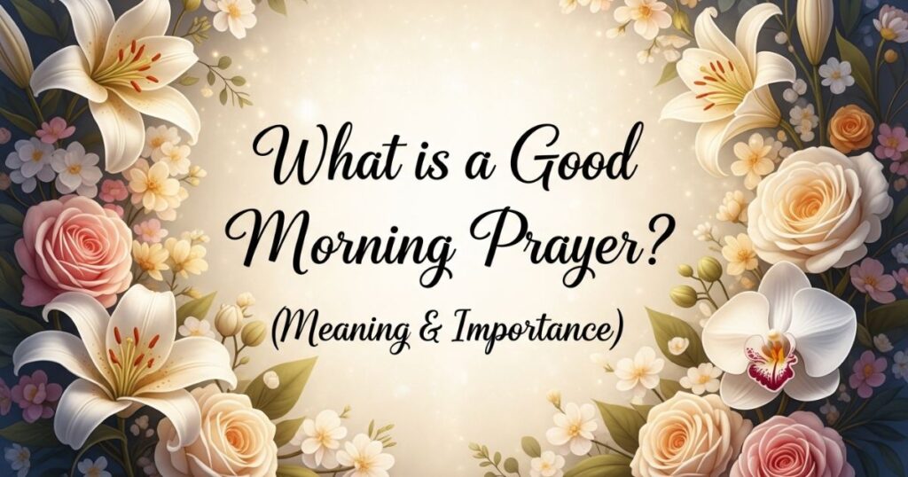 What is a Good Morning Prayer? (Meaning & Importance)