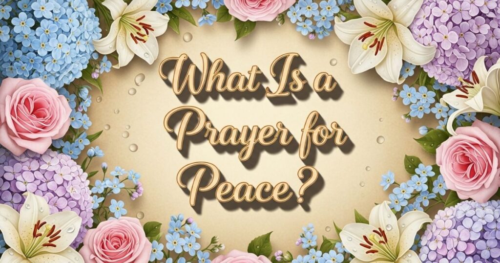 What Is a Prayer for Peace?