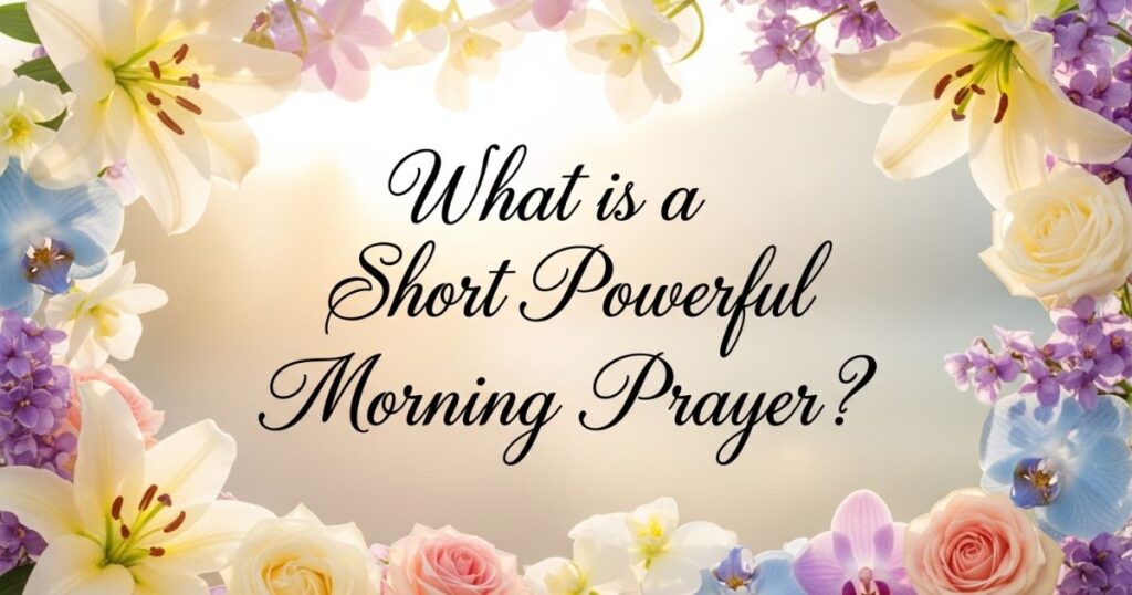 What is a Short Powerful Morning Prayer?