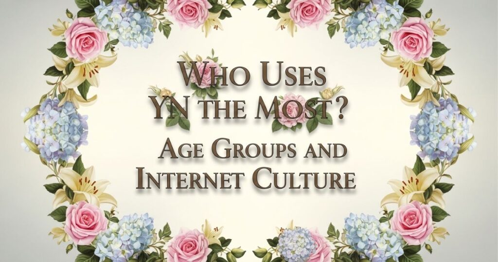 Who Uses YN the Most? Age Groups and Internet Culture