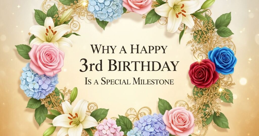 Why a Happy 3rd Birthday Is a Special Milestone