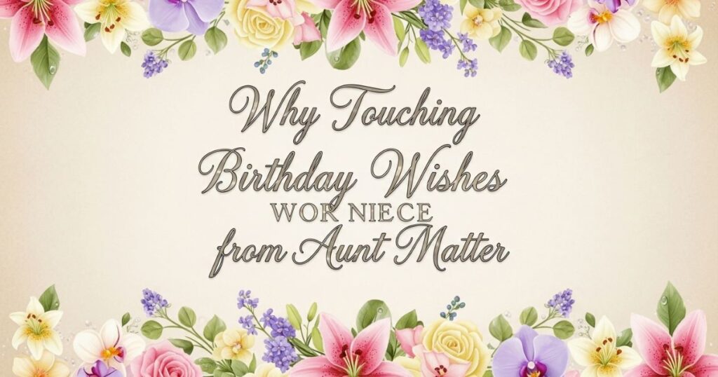 Why Touching Birthday Wishes for Niece from Aunt Matter