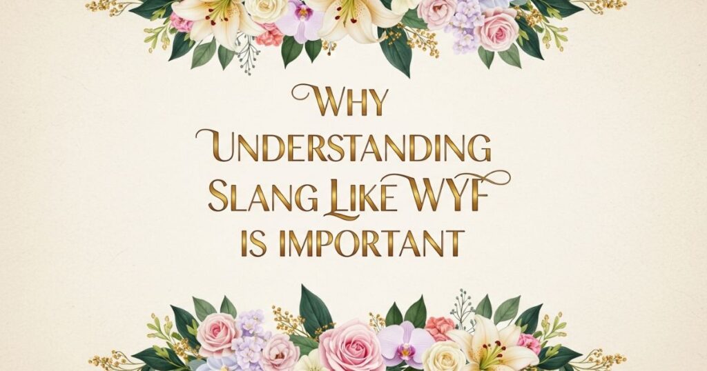 Why Understanding Slang Like WYF Is Important