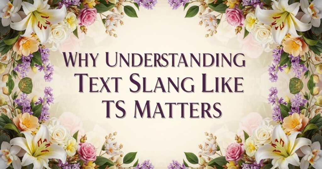 Why Understanding Text Slang Like TS Matters
