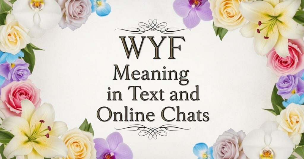 WYF Meaning in Text and Online Chats