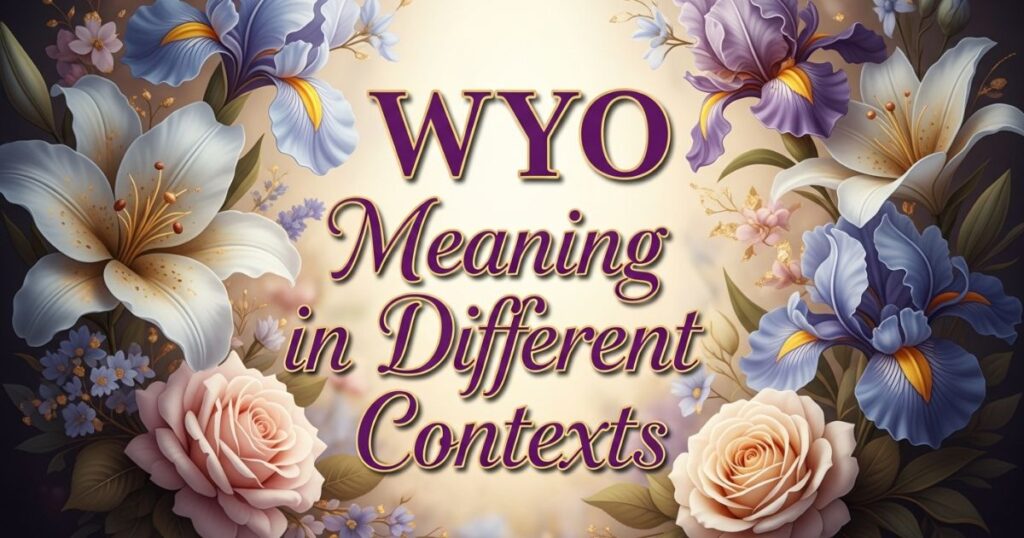 WYO Meaning in Different Contexts