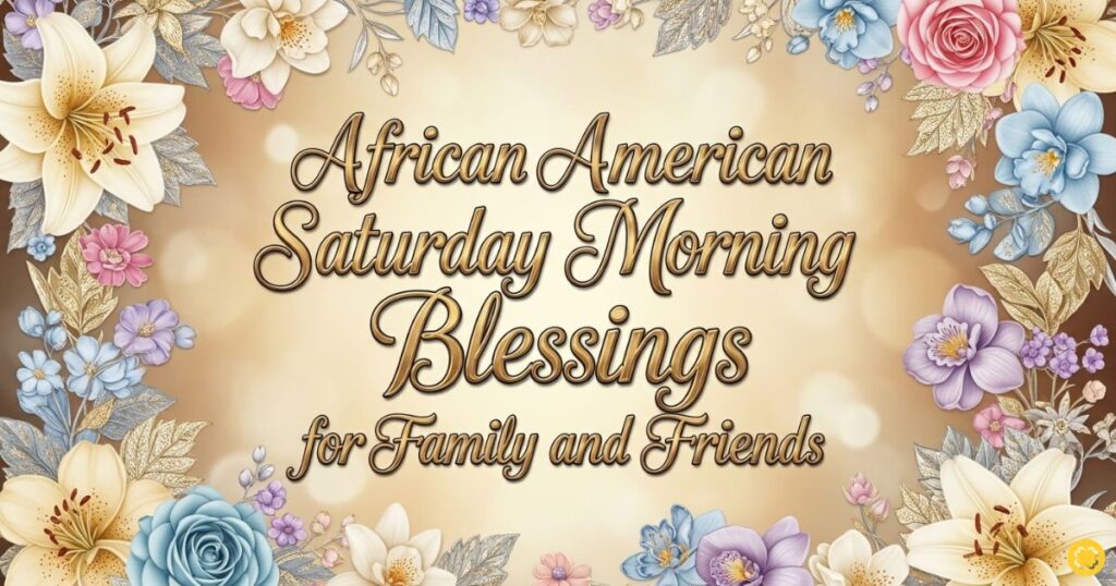 African American Saturday Morning Blessings for Family and Friends