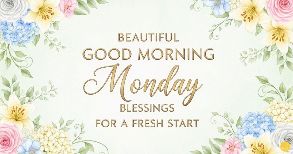 Beautiful Good Morning Monday Blessings for a Fresh Start