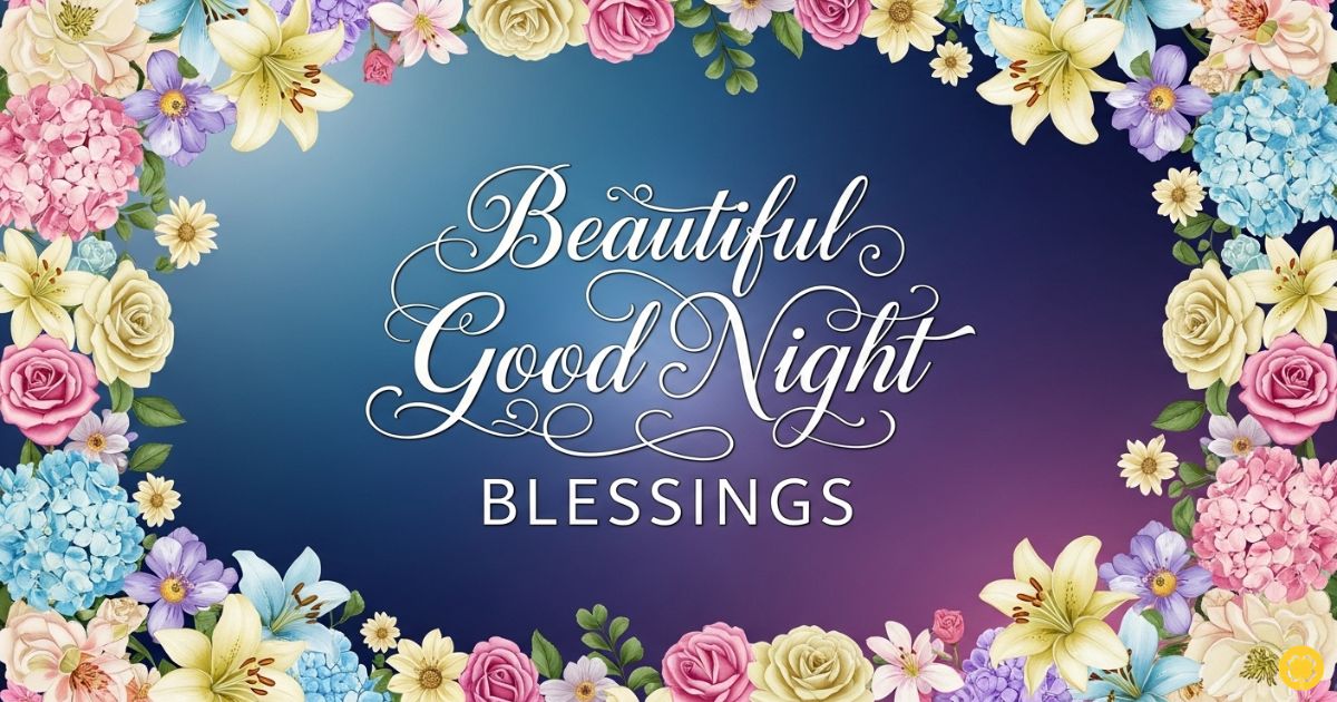 beautiful good night blessings
