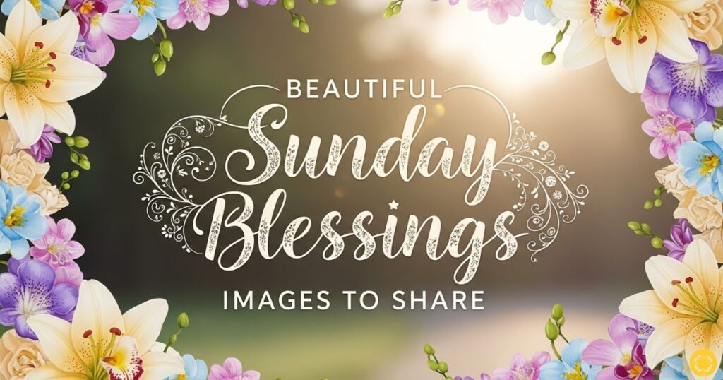 Beautiful Sunday Blessings Images to Share