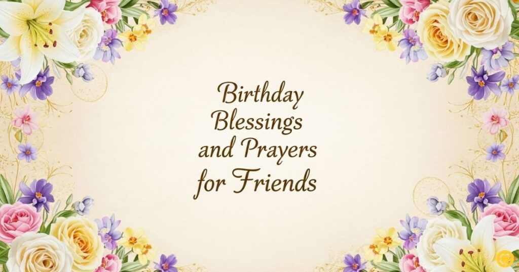 Birthday Blessings and Prayers for Friends