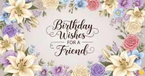 Birthday Wishes for a Friend