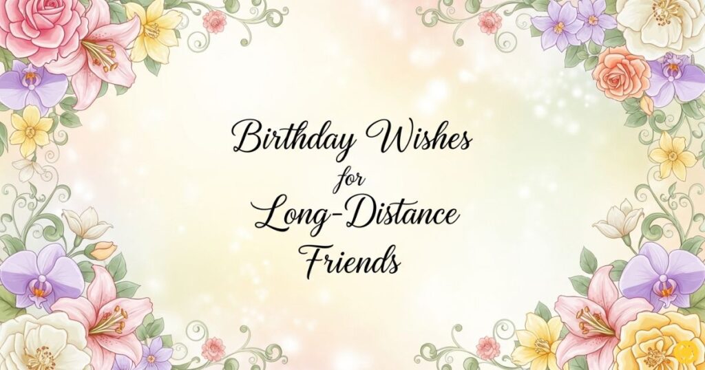 Birthday Wishes for Long-Distance Friends