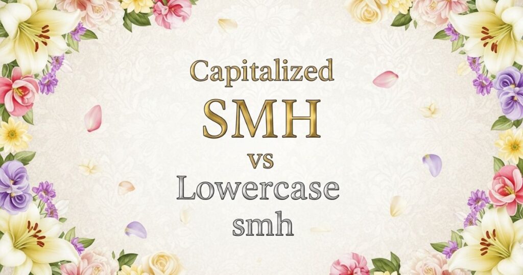 Capitalized SMH vs Lowercase smh