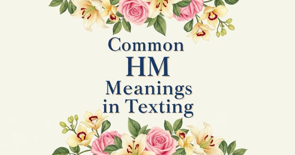 Common HM Meanings in Texting