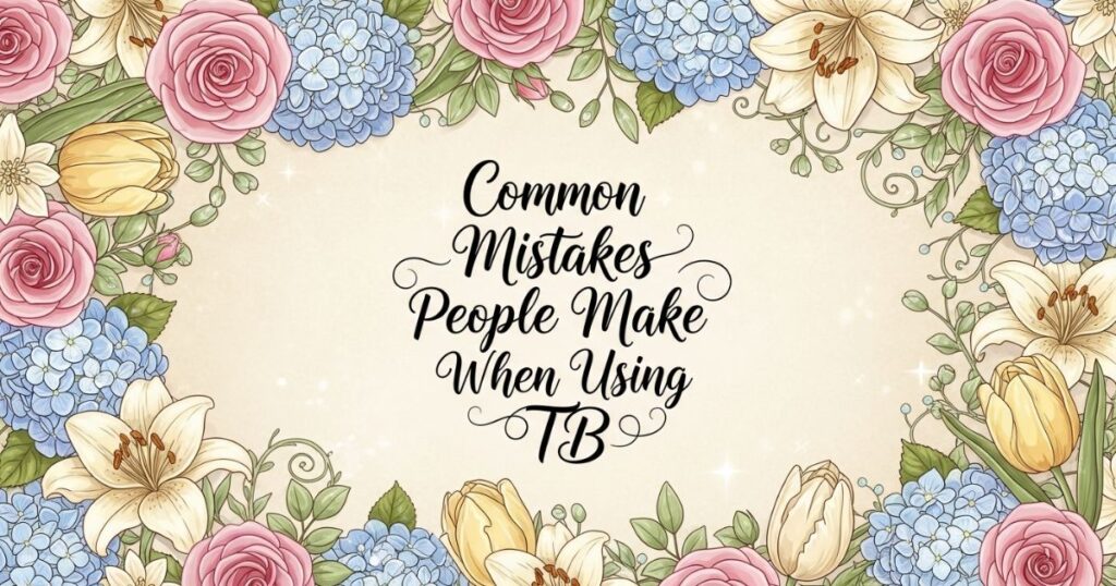 Common Mistakes People Make When Using TB