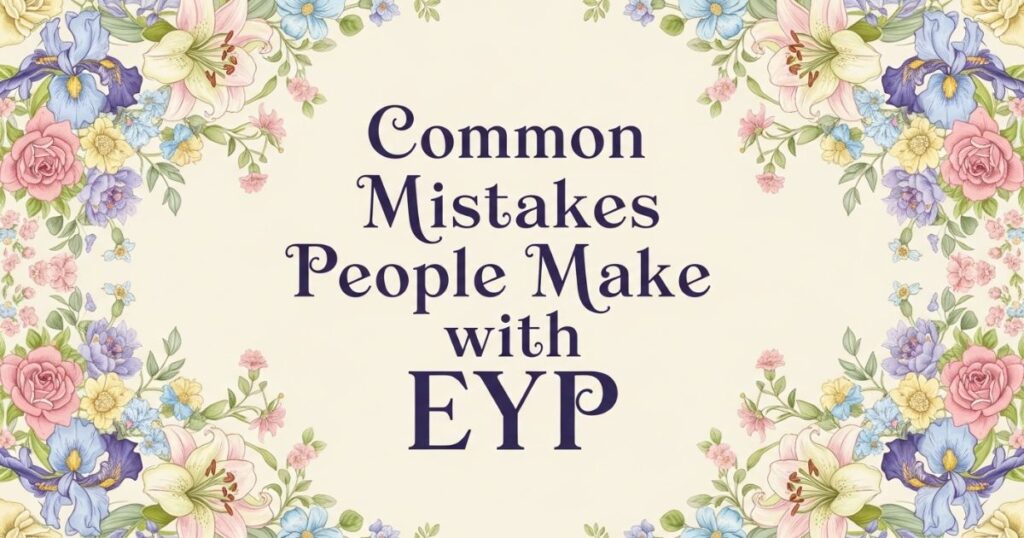 Common Mistakes People Make with EYP