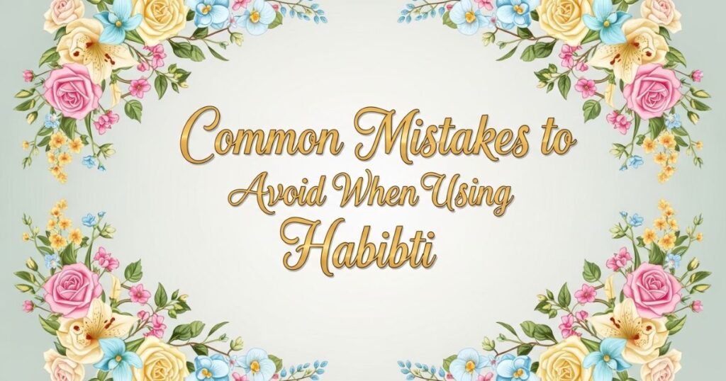 Common Mistakes to Avoid When Using Habibti