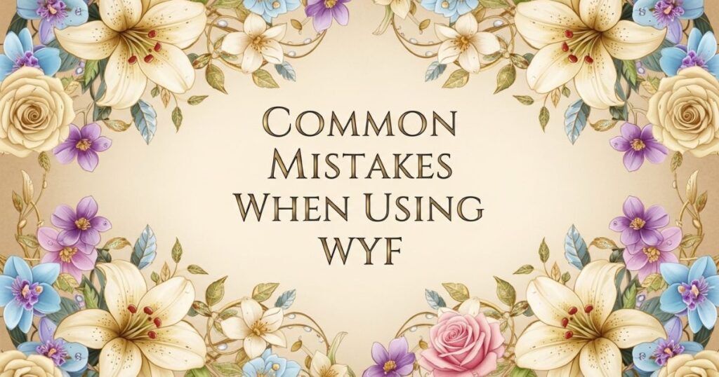 Common Mistakes When Using WYF