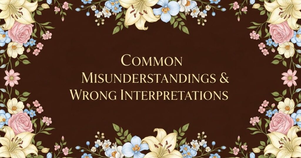 Common Misunderstandings & Wrong Interpretations