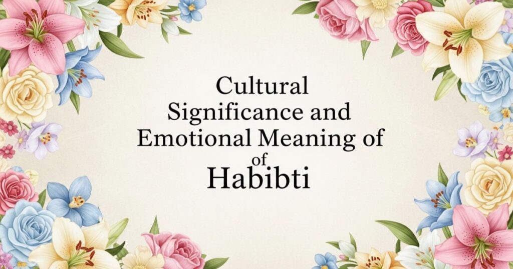 Cultural Significance and Emotional Meaning of Habibti