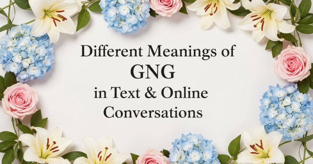 Different Meanings of GNG in Text & Online Conversations